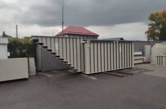 Погріб пластиковий прямокутний з боковим входом